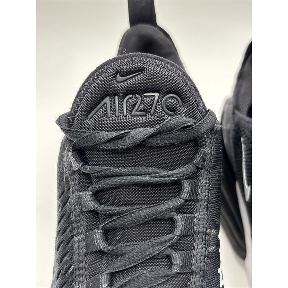 Nike Air Max 270 (GS) Black Running Shoes 943345-001 Size 7Y W 5.5 - Picture 6 of 11